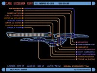 Excelsior Class Refit U.S.S. Enterprise B Schematics