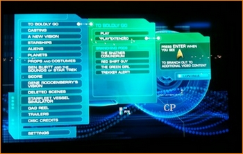 Star Trek DVD Blu-ray Navigation Menu