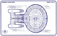 USS Enterprise D Top Side 