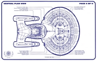 USS Enterprise D Ventral View