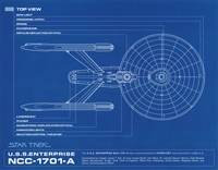 USS Enterprise NCC 1701 A Top View
