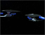 The USS Enterprise-D and the USS Valdemar