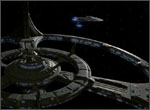 The USS Yeager stationed at Deep Space 9