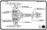 Klingon Vorcha Class Dorsal View Schematics